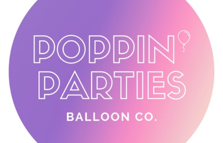 Poppin' Parties Balloon Co. logo